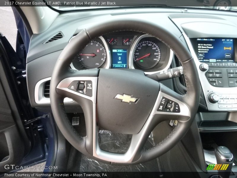 Patriot Blue Metallic / Jet Black 2017 Chevrolet Equinox LT AWD
