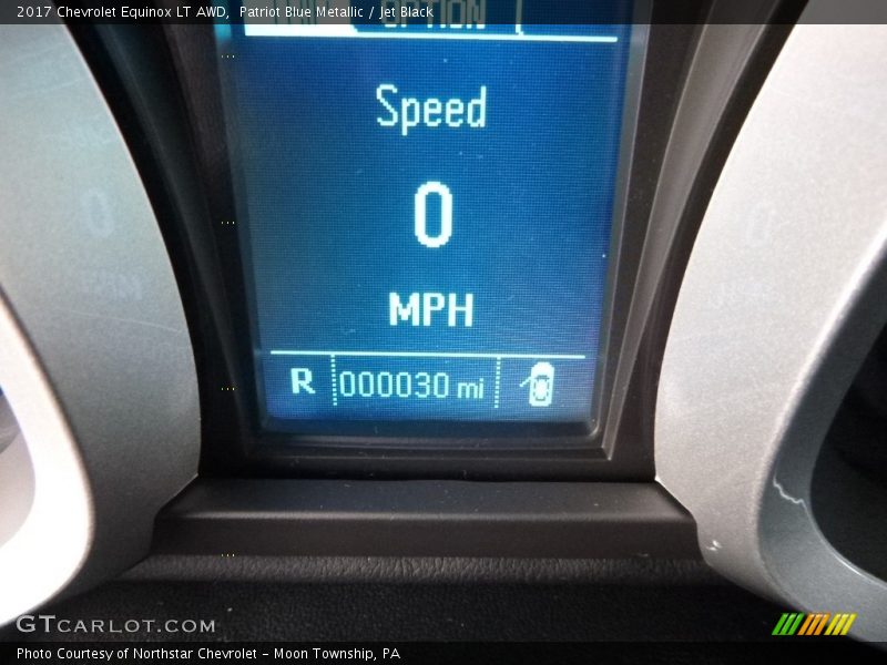 Patriot Blue Metallic / Jet Black 2017 Chevrolet Equinox LT AWD