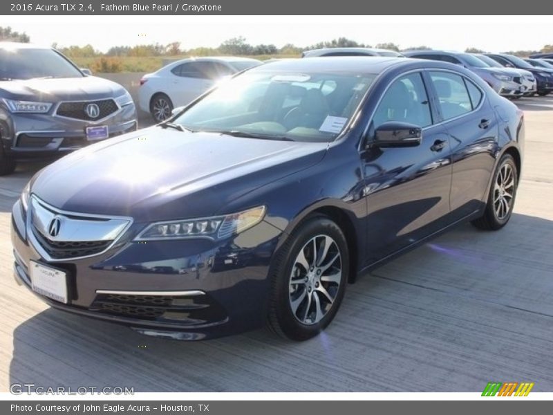 Fathom Blue Pearl / Graystone 2016 Acura TLX 2.4