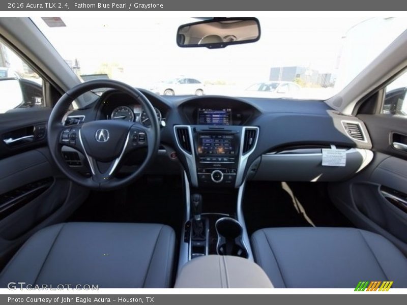 Fathom Blue Pearl / Graystone 2016 Acura TLX 2.4