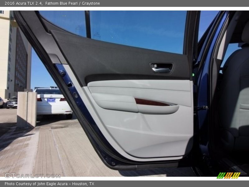Fathom Blue Pearl / Graystone 2016 Acura TLX 2.4