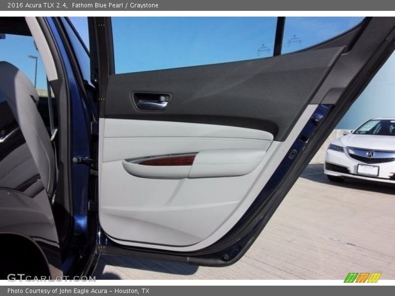 Fathom Blue Pearl / Graystone 2016 Acura TLX 2.4