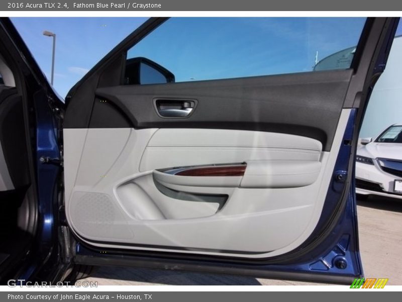 Fathom Blue Pearl / Graystone 2016 Acura TLX 2.4