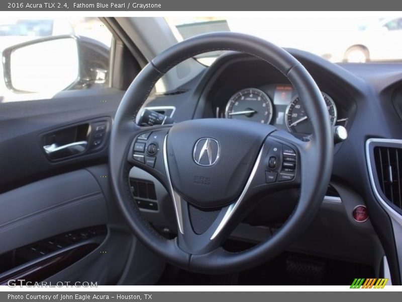 Fathom Blue Pearl / Graystone 2016 Acura TLX 2.4