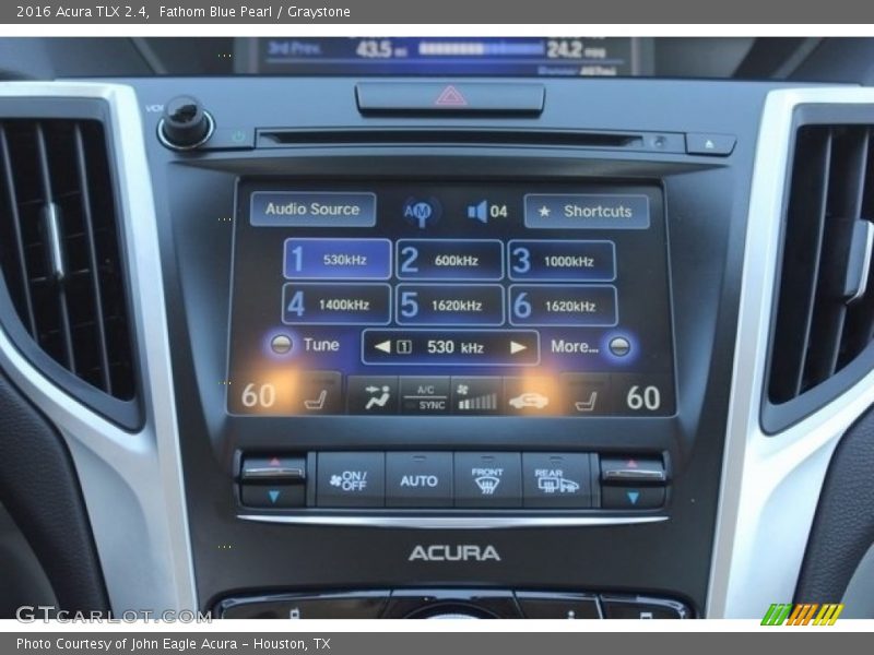 Fathom Blue Pearl / Graystone 2016 Acura TLX 2.4