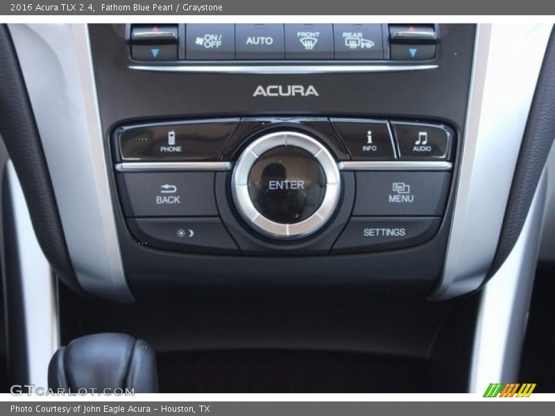 Fathom Blue Pearl / Graystone 2016 Acura TLX 2.4
