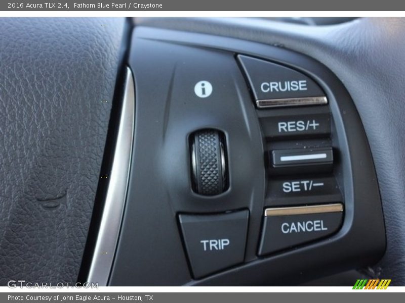 Fathom Blue Pearl / Graystone 2016 Acura TLX 2.4