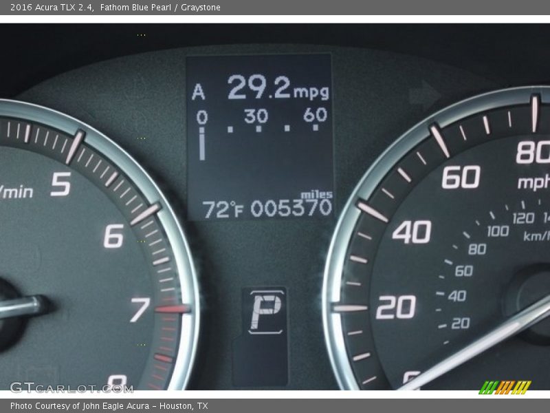Fathom Blue Pearl / Graystone 2016 Acura TLX 2.4