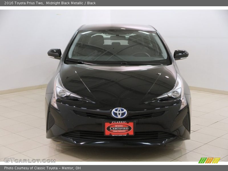 Midnight Black Metallic / Black 2016 Toyota Prius Two