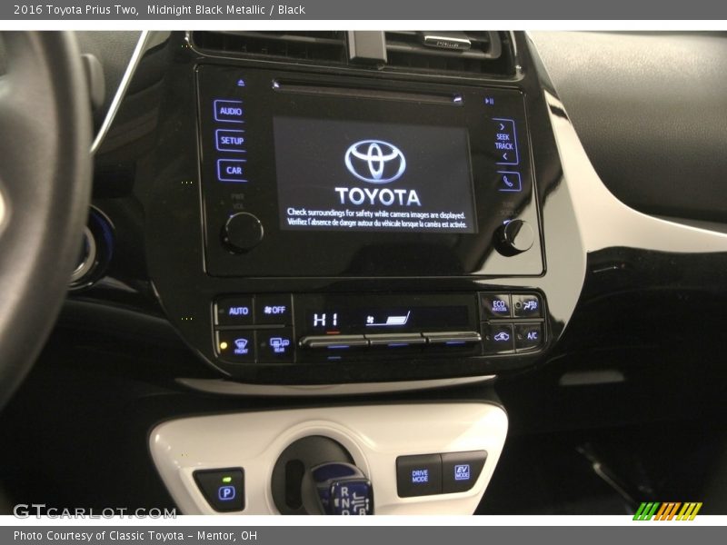 Midnight Black Metallic / Black 2016 Toyota Prius Two