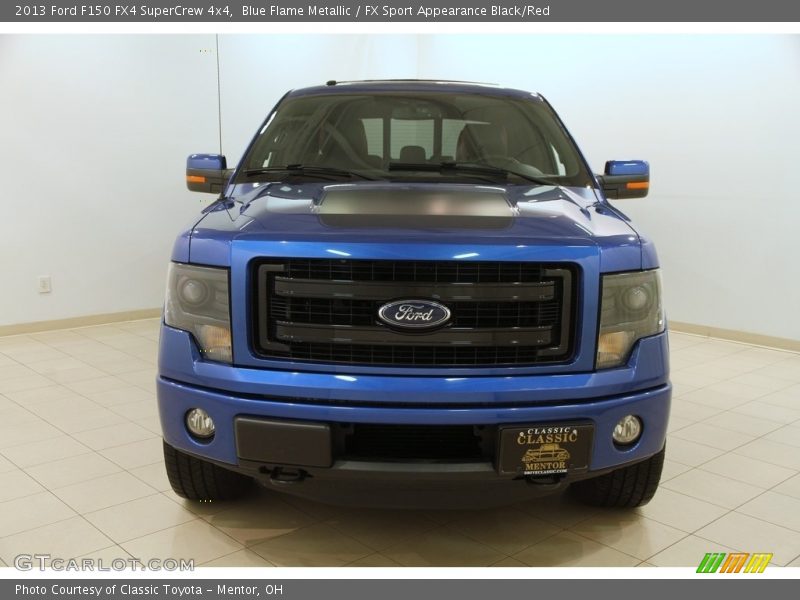 Blue Flame Metallic / FX Sport Appearance Black/Red 2013 Ford F150 FX4 SuperCrew 4x4