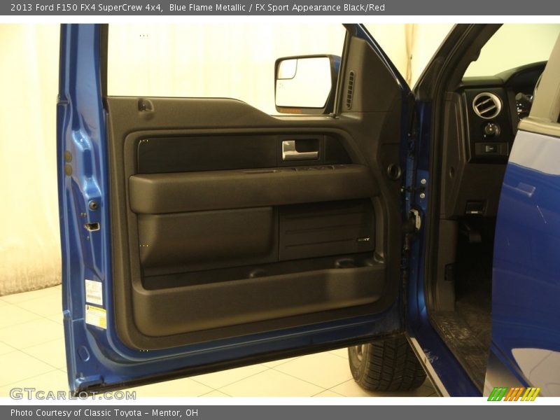 Blue Flame Metallic / FX Sport Appearance Black/Red 2013 Ford F150 FX4 SuperCrew 4x4