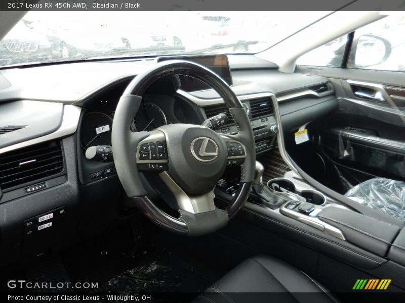 Obsidian / Black 2017 Lexus RX 450h AWD