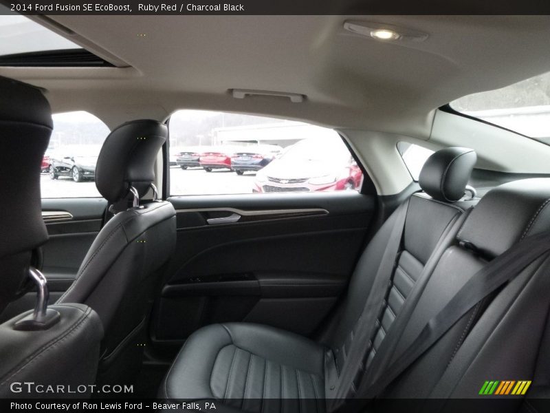 Ruby Red / Charcoal Black 2014 Ford Fusion SE EcoBoost