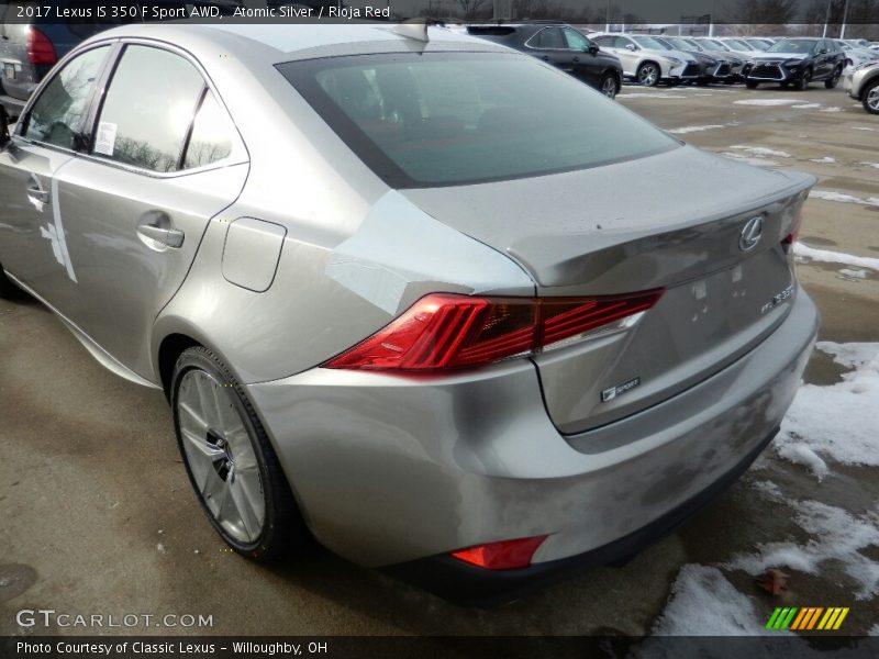 Atomic Silver / Rioja Red 2017 Lexus IS 350 F Sport AWD