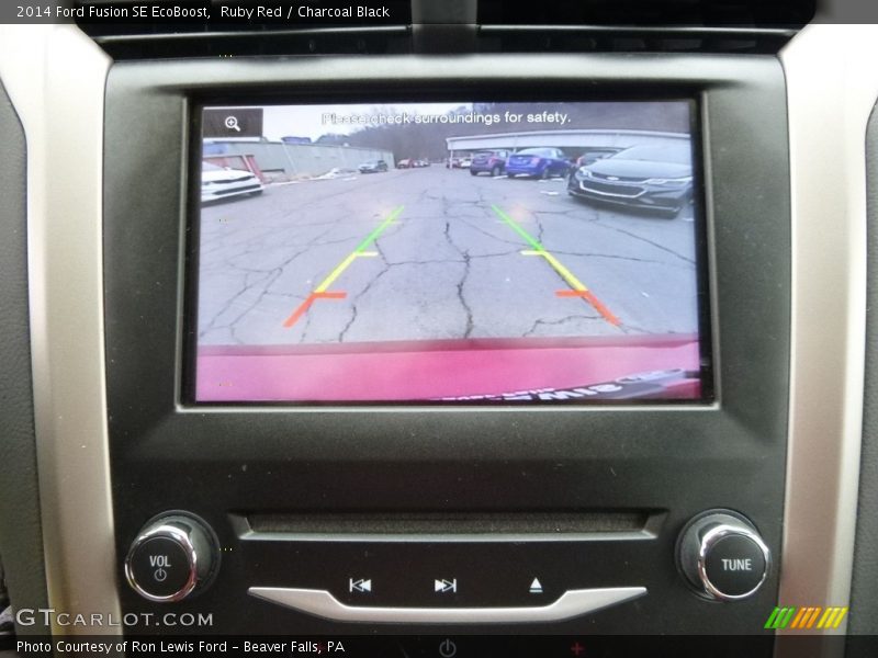 Ruby Red / Charcoal Black 2014 Ford Fusion SE EcoBoost