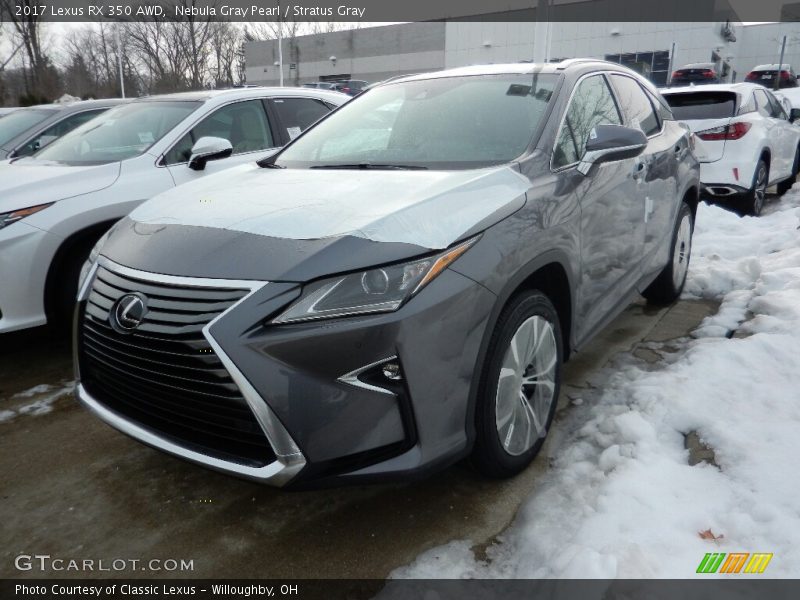 Nebula Gray Pearl / Stratus Gray 2017 Lexus RX 350 AWD