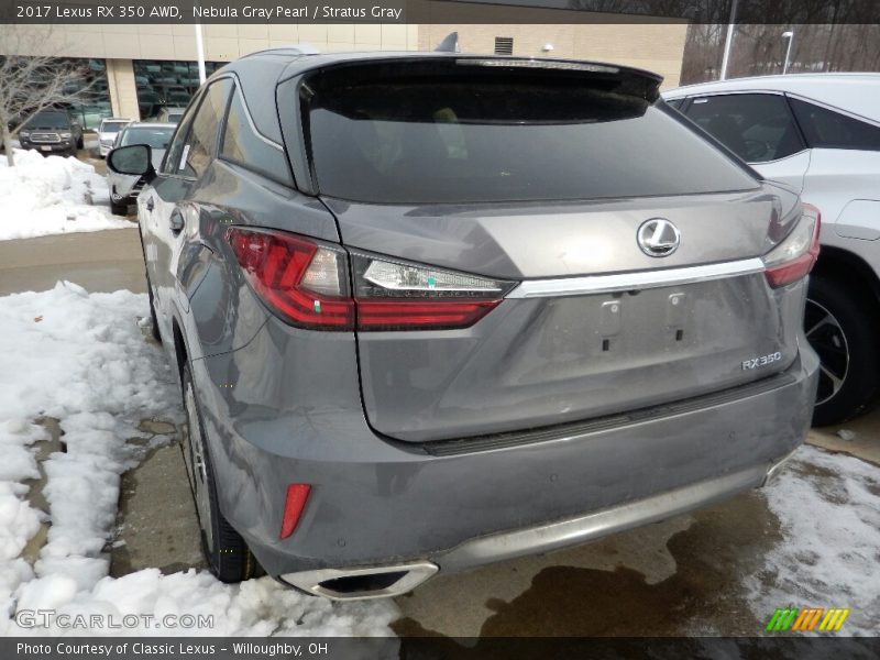Nebula Gray Pearl / Stratus Gray 2017 Lexus RX 350 AWD
