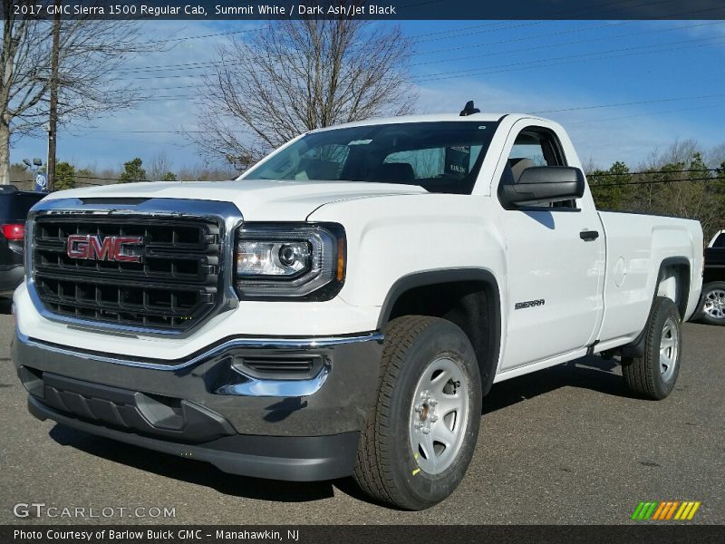 Summit White / Dark Ash/Jet Black 2017 GMC Sierra 1500 Regular Cab