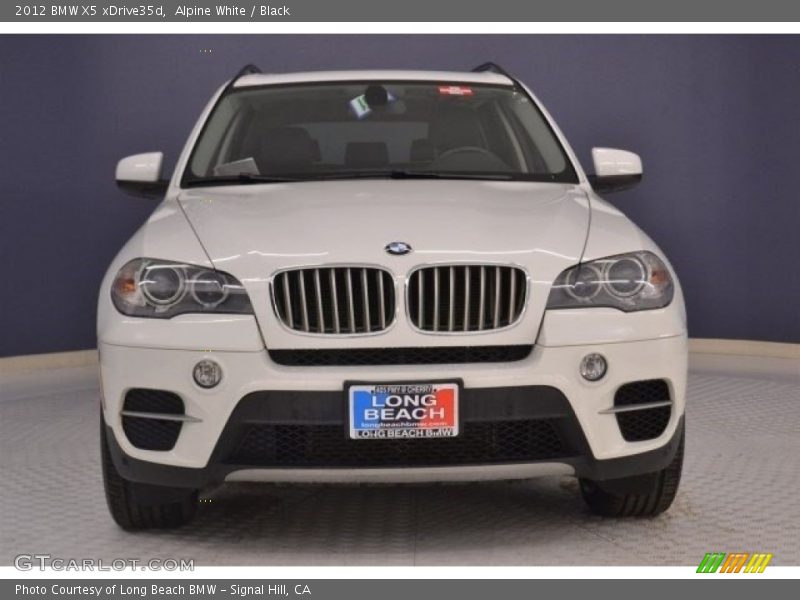 Alpine White / Black 2012 BMW X5 xDrive35d