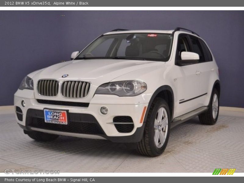 Alpine White / Black 2012 BMW X5 xDrive35d