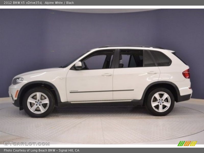 Alpine White / Black 2012 BMW X5 xDrive35d