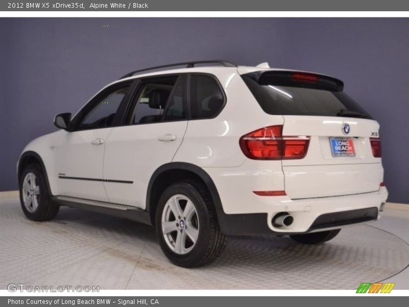 Alpine White / Black 2012 BMW X5 xDrive35d