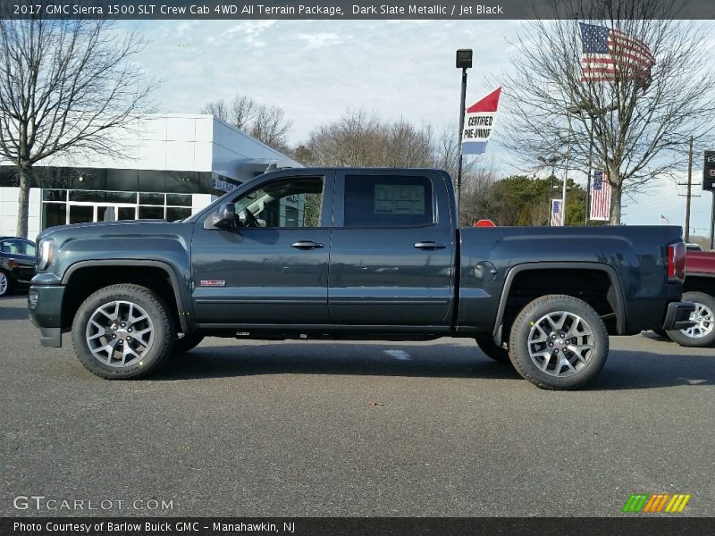 Dark Slate Metallic / Jet Black 2017 GMC Sierra 1500 SLT Crew Cab 4WD All Terrain Package