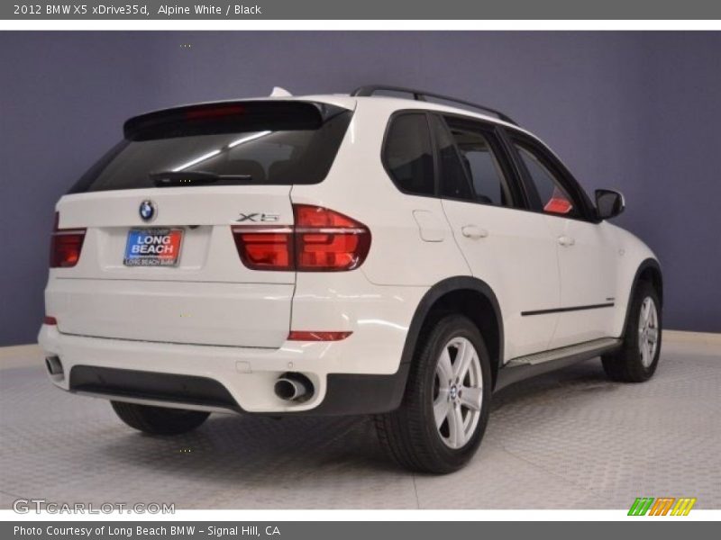 Alpine White / Black 2012 BMW X5 xDrive35d