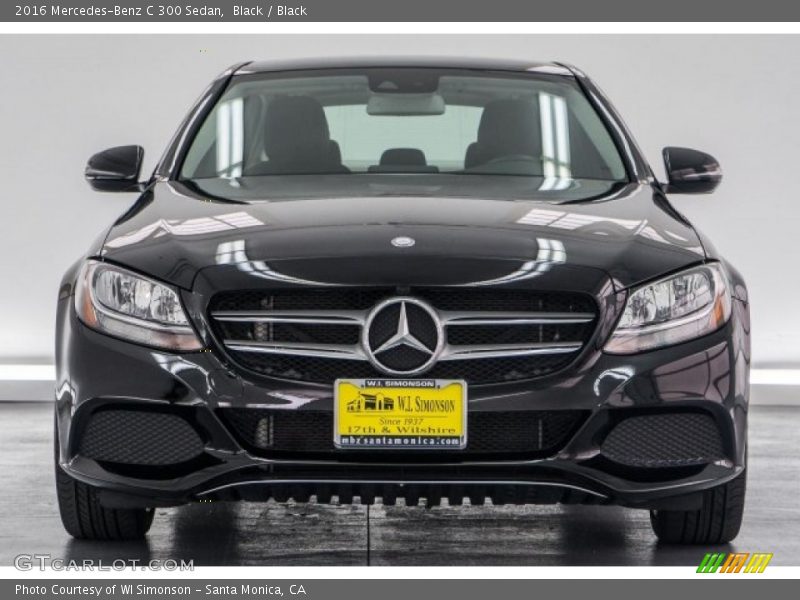 Black / Black 2016 Mercedes-Benz C 300 Sedan