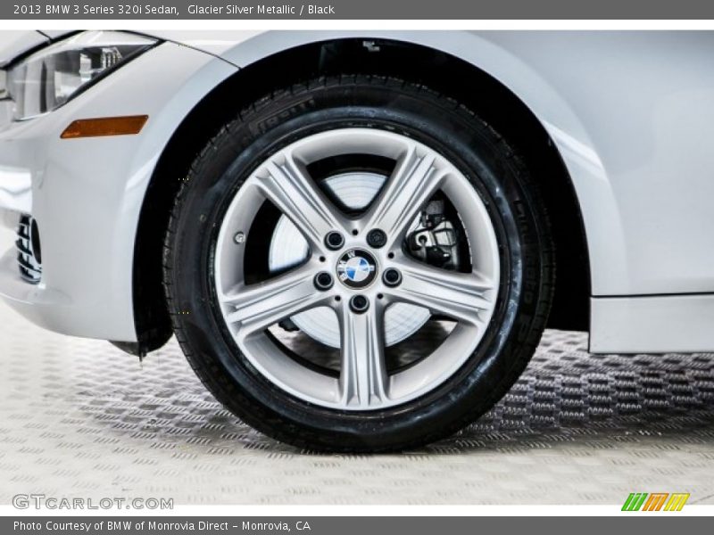 Glacier Silver Metallic / Black 2013 BMW 3 Series 320i Sedan