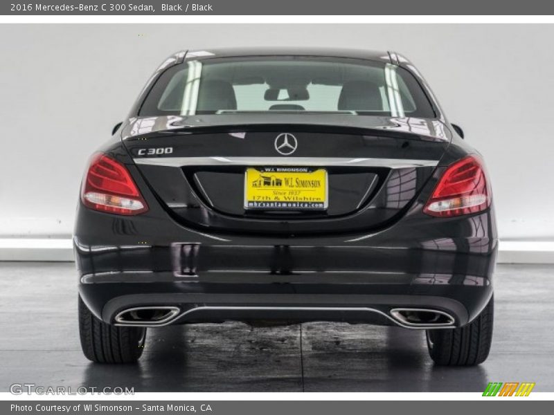 Black / Black 2016 Mercedes-Benz C 300 Sedan