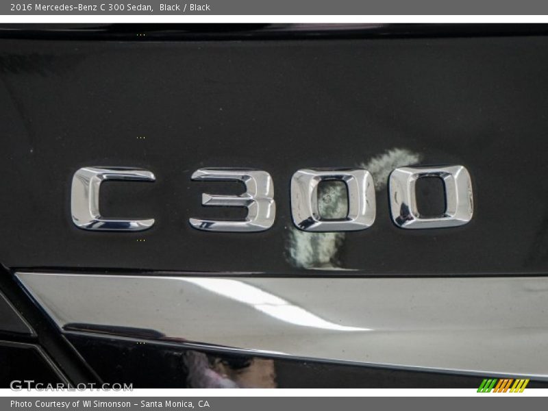 Black / Black 2016 Mercedes-Benz C 300 Sedan