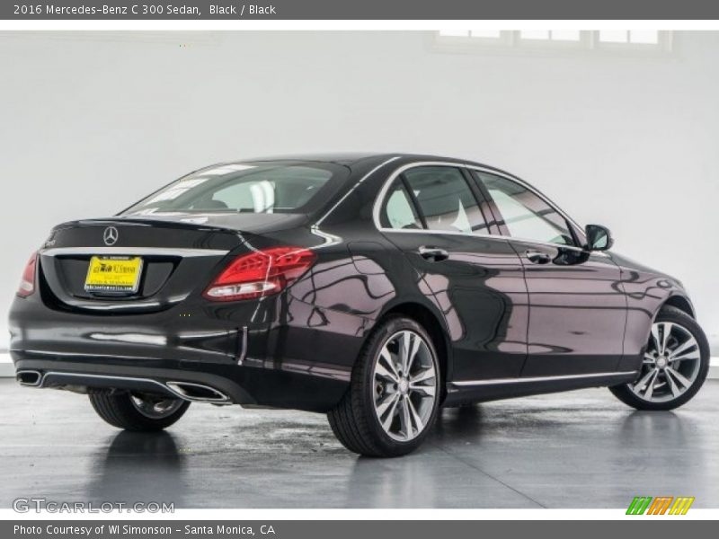 Black / Black 2016 Mercedes-Benz C 300 Sedan