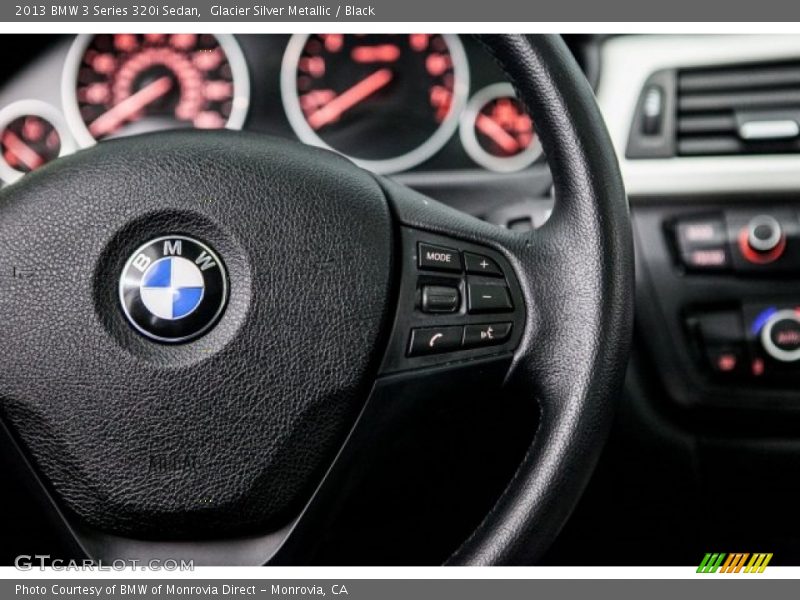 Glacier Silver Metallic / Black 2013 BMW 3 Series 320i Sedan