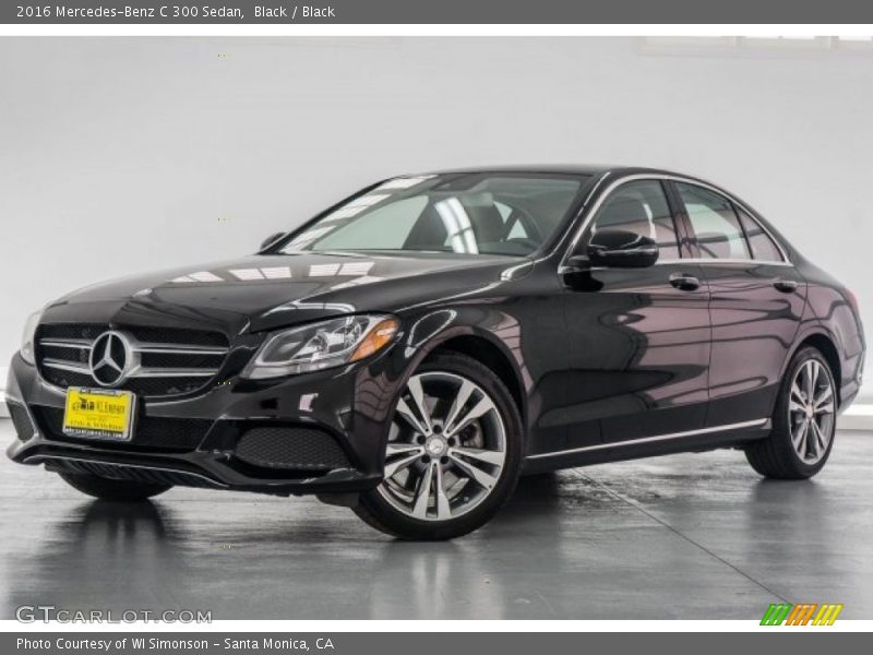 Black / Black 2016 Mercedes-Benz C 300 Sedan