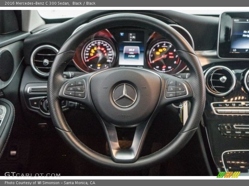 Black / Black 2016 Mercedes-Benz C 300 Sedan