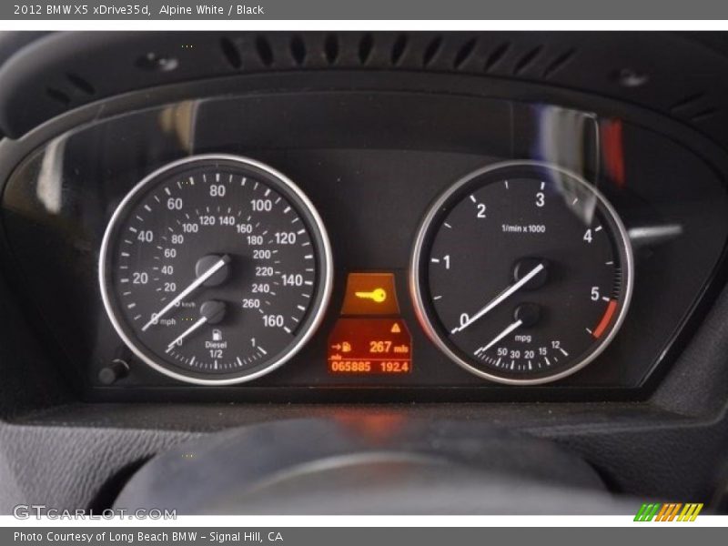 Alpine White / Black 2012 BMW X5 xDrive35d