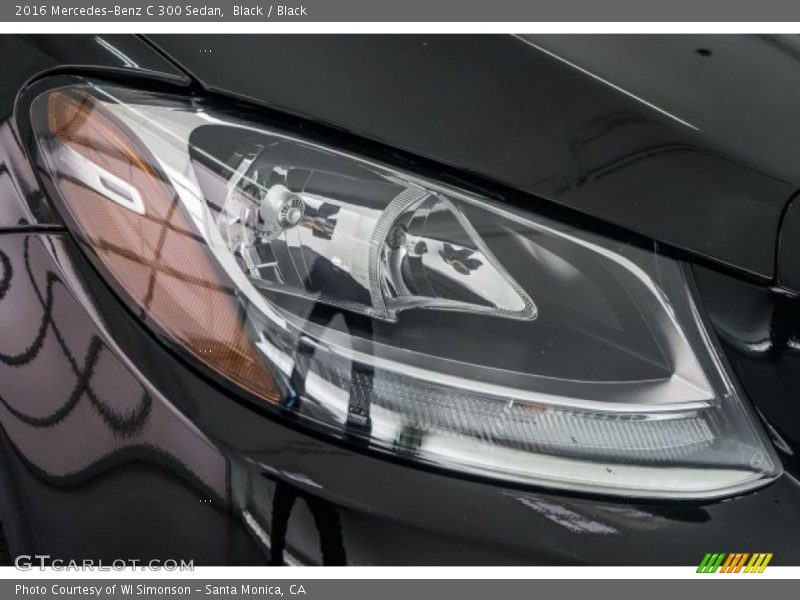 Black / Black 2016 Mercedes-Benz C 300 Sedan