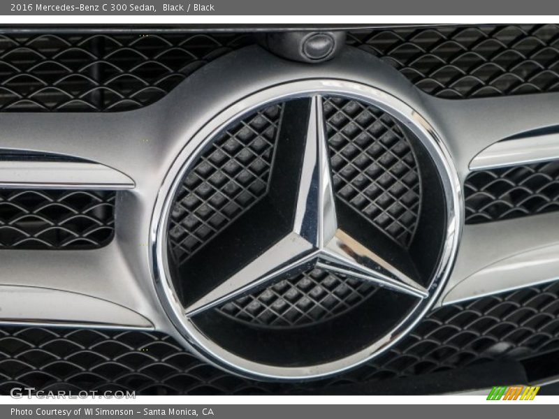 Black / Black 2016 Mercedes-Benz C 300 Sedan