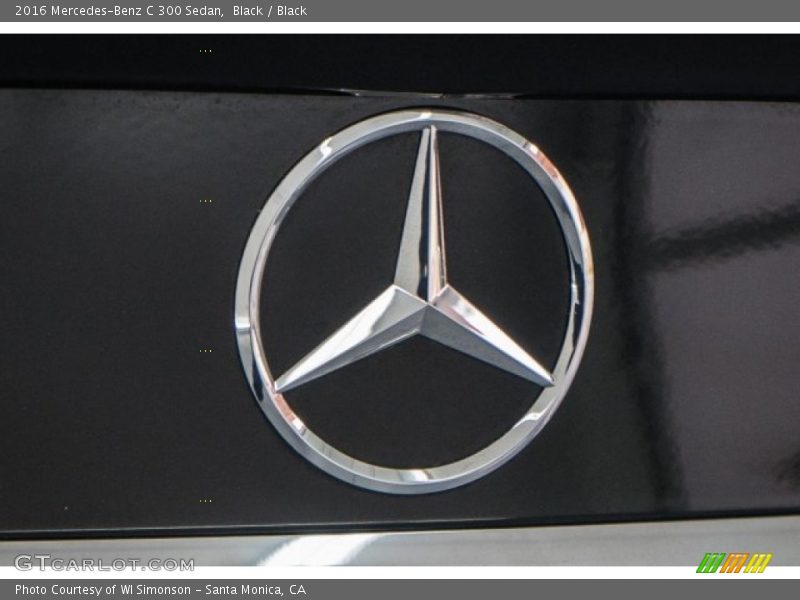 Black / Black 2016 Mercedes-Benz C 300 Sedan
