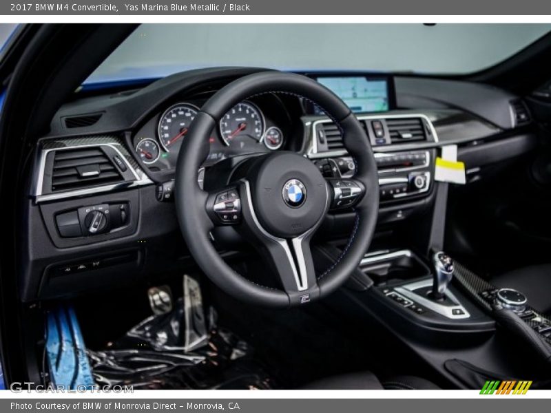 Yas Marina Blue Metallic / Black 2017 BMW M4 Convertible
