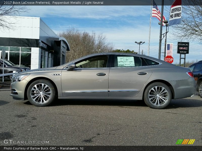Pepperdust Metallic / Light Neutral 2017 Buick LaCrosse Preferred