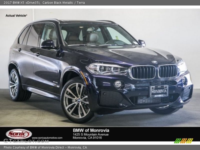 Carbon Black Metallic / Terra 2017 BMW X5 xDrive35i