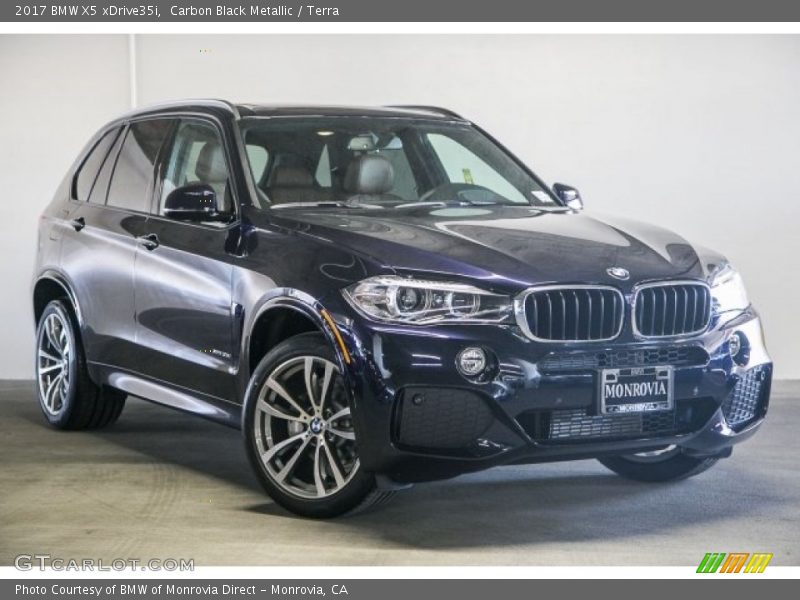 Carbon Black Metallic / Terra 2017 BMW X5 xDrive35i