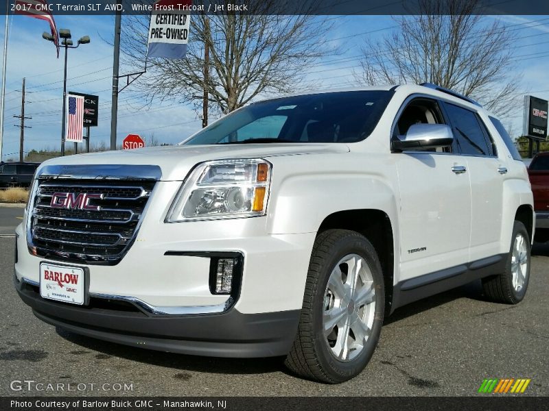 White Frost Tricoat / Jet Black 2017 GMC Terrain SLT AWD