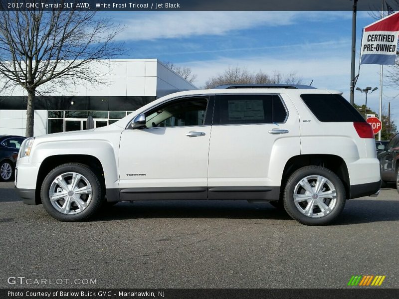 White Frost Tricoat / Jet Black 2017 GMC Terrain SLT AWD