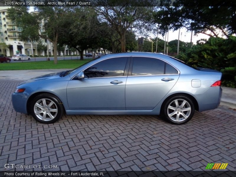Arctic Blue Pearl / Quartz 2005 Acura TSX Sedan