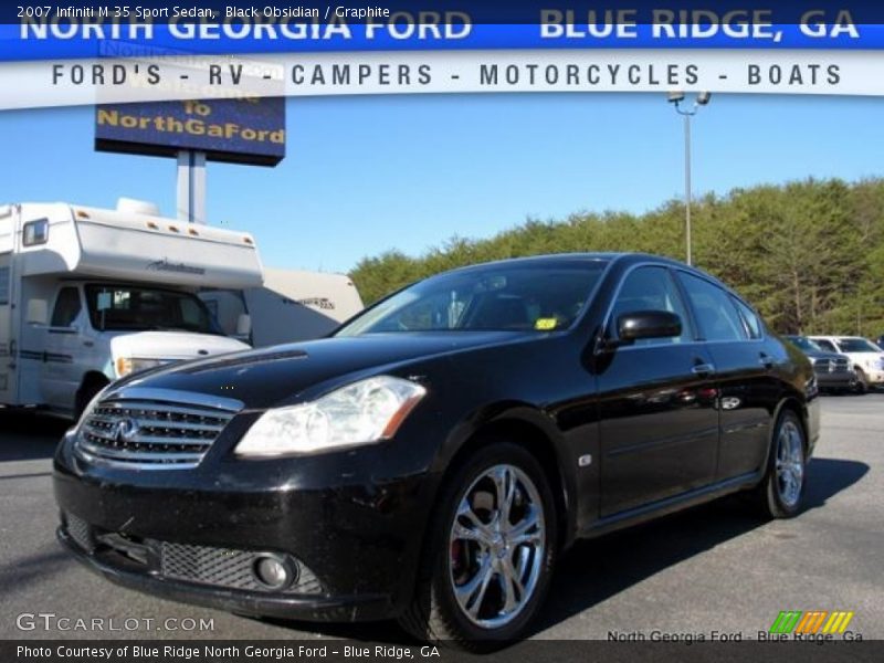 Black Obsidian / Graphite 2007 Infiniti M 35 Sport Sedan