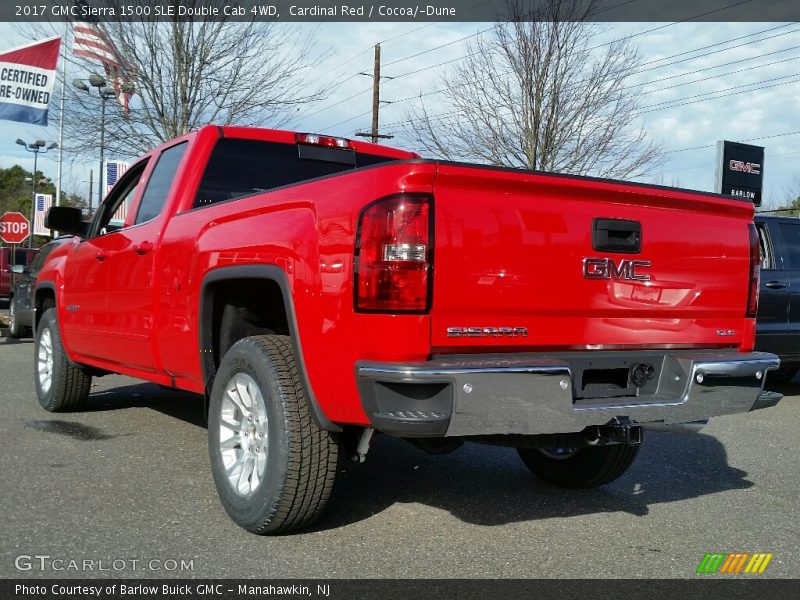 Cardinal Red / Cocoa/­Dune 2017 GMC Sierra 1500 SLE Double Cab 4WD